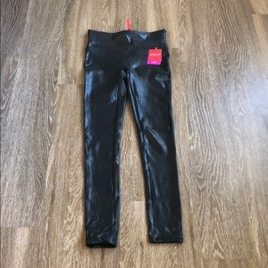 Spanx Faux leather leggings small NWT